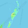 Topografische Karte Elbow Cay, Höhe, Relief