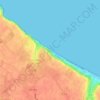 Topografische Karte Omaha Beach, Höhe, Relief
