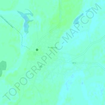Topografische Karte Rivadavia, Höhe, Relief