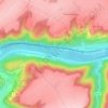 Topografische Karte Mosel, Höhe, Relief