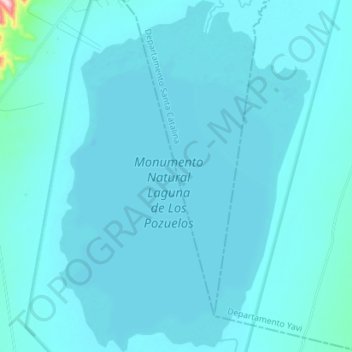 Topografische Karte Laguna de los Pozuelos, Höhe, Relief