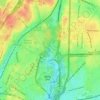 Topografische Karte Bronx Park, Höhe, Relief