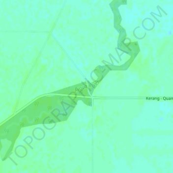 Topografische Karte Avoca River, Höhe, Relief