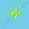 Topografische Karte Triquet Island, Höhe, Relief