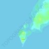 Topografische Karte Paz Island, Höhe, Relief
