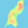 Topografische Karte Crozier Island, Höhe, Relief