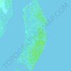 Topografische Karte North Verde Island, Höhe, Relief