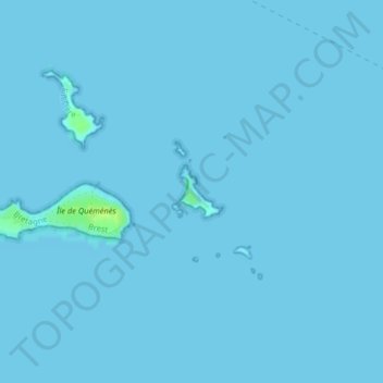 Topografische Karte Île de Litiry, Höhe, Relief