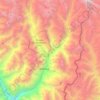 Topografische Karte Lachung Chu, Höhe, Relief