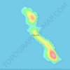 Topografische Karte Pulau Aceh, Höhe, Relief