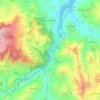 Topografische Karte IT4030013 - SIC - Fiume Enza da La Mora a Compiano, Höhe, Relief
