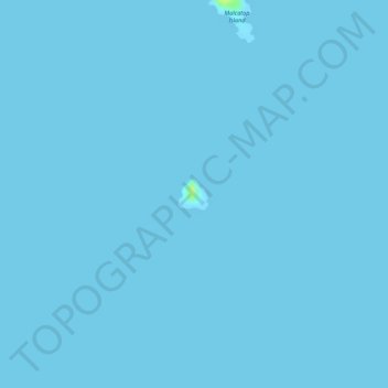 Topografische Karte Pangatatan Island, Höhe, Relief