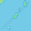 Topografische Karte Île Piana, Höhe, Relief