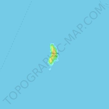 Topografische Karte Passage Island, Höhe, Relief