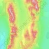 Topografische Karte Steptoe Valley, Höhe, Relief