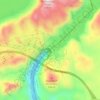 Topografische Karte Presa Hoover, Höhe, Relief