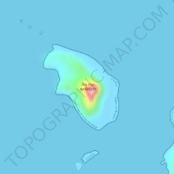 Topografische Karte Isla Pan de Azúcar, Höhe, Relief