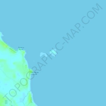 Topografische Karte Dalawang Islands, Höhe, Relief