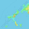 Topografische Karte Pulau Padar, Höhe, Relief