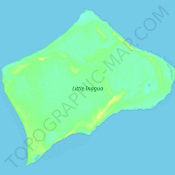 Topografische Karte Little Inagua, Höhe, Relief
