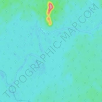 Topografische Karte Rio lá, Höhe, Relief