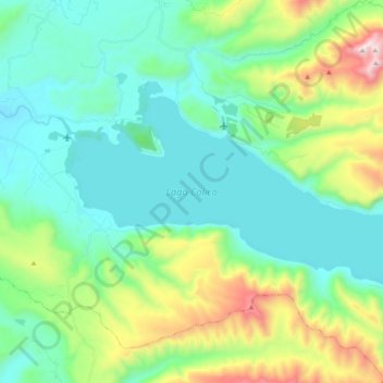 Topografische Karte Lago Colico, Höhe, Relief
