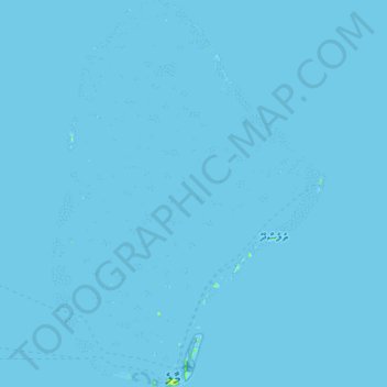Topografische Karte Nord-Malé-Atoll, Höhe, Relief