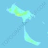 Topografische Karte Powell Cay, Höhe, Relief