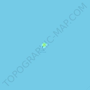 Topografische Karte Chocolate Island, Höhe, Relief