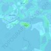 Topografische Karte Burano, Höhe, Relief