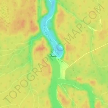 Topografische Karte Mattagami River, Höhe, Relief