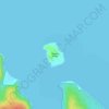 Topografische Karte Estagno Island, Höhe, Relief