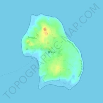 Topografische Karte Barsø, Höhe, Relief