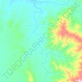 Topografische Karte Manambolo, Höhe, Relief