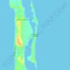 Topografische Karte Windermere Island, Höhe, Relief