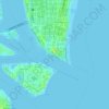 Topografische Karte South Pointe Park, Höhe, Relief