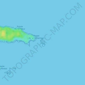 Topografische Karte Île de la Tradelière, Höhe, Relief