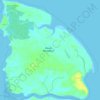 Topografische Karte Ilha do Algodoal, Höhe, Relief
