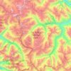 Topografische Karte Pin Valley National Park, Höhe, Relief