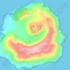 Topografische Karte Barren Island, Höhe, Relief