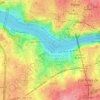 Topografische Karte Cais de Gaia, Höhe, Relief