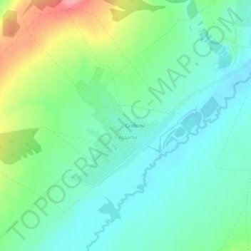 Topografische Karte Суздалы, Höhe, Relief
