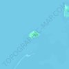 Topografische Karte Parunponon Island, Höhe, Relief