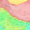 Topografische Karte Himalaya, Höhe, Relief