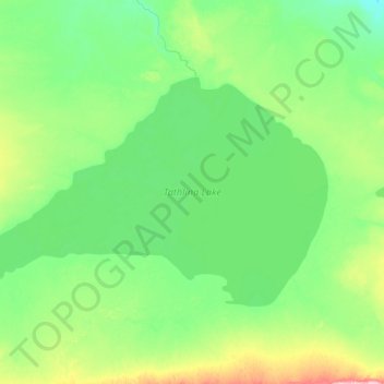 Topografische Karte Tathlina Lake, Höhe, Relief