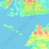 Topografische Karte Galway Bay - Cuan na Gaillimhe, Höhe, Relief