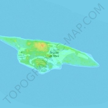 Topografische Karte Ilha João da Nova, Höhe, Relief