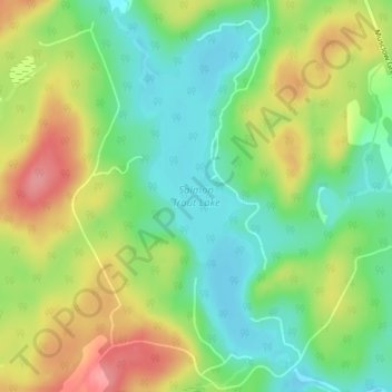 Topografische Karte Salmon Trout Lake, Höhe, Relief