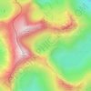 Topografische Karte Glaslyn, Höhe, Relief