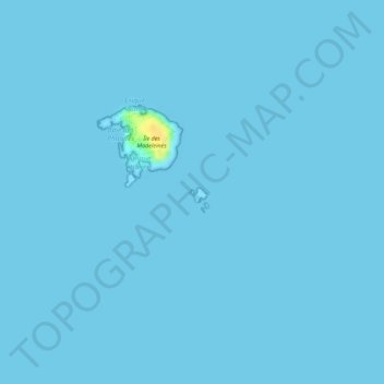 Topografische Karte Île Lougne, Höhe, Relief
